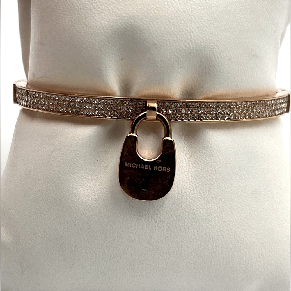 Michael Kors Rose Gold Bracelet with Crystal Charm 2017 - Picture 3 of 3